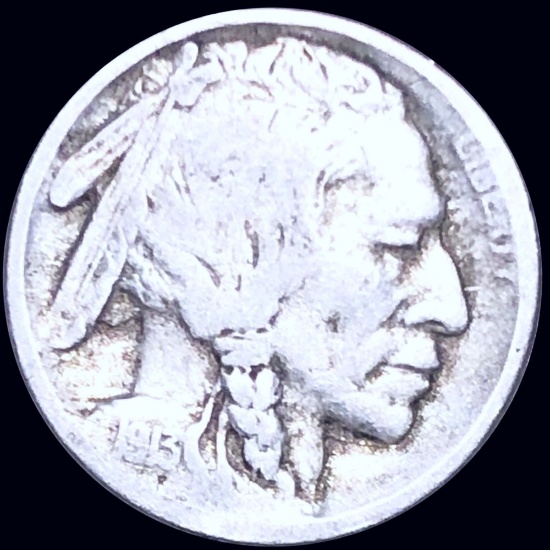 1913-S Type 2 Buffalo Head Nickel NICELY CIRC
