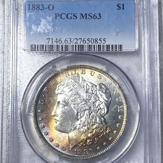 1883-O Morgan Silver Dollar PCGS - MS63