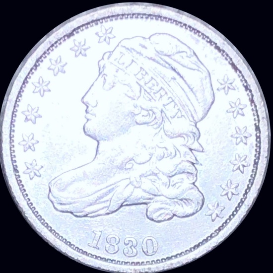 1830 Capped Bust Dime ABOUT UNCIRCULATED