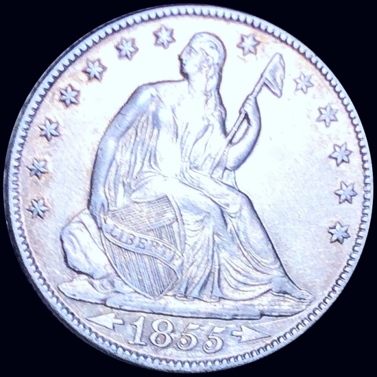 1855-O Seated Half Dollar CLOSELY UNCIRCULATED