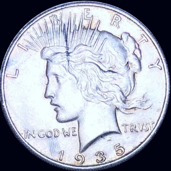 1935-S Silver Peace Dollar CLOSELY UNCIRCULATED