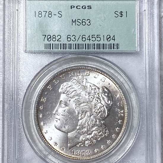 1878-S Morgan Silver Dollar PCGS - MS63