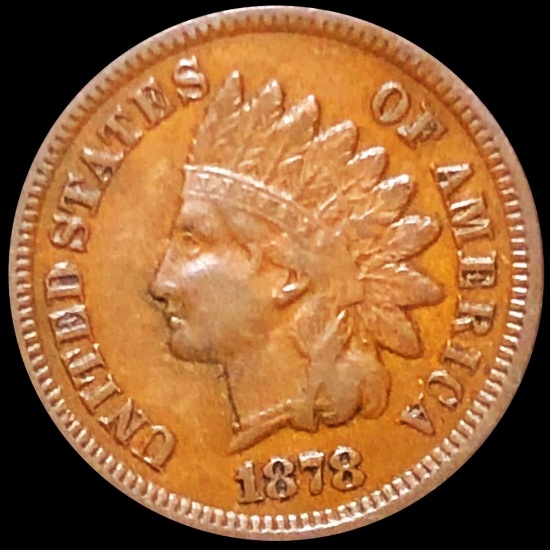 1878 Indian Head Penny ABOUT UNCIRCULATED