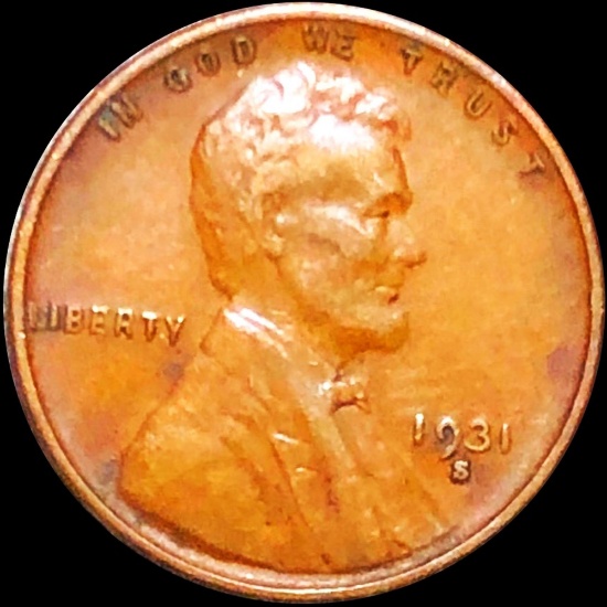 1931-S Lincoln Wheat Penny NEARLY UNCIRCULATED