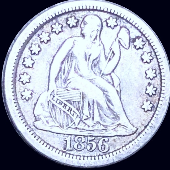 1856 Seated Liberty Dime LIGHTLY CIRCULATED