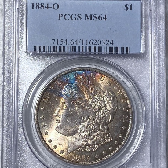 1884-O Morgan Silver Dollar PCGS - MS64