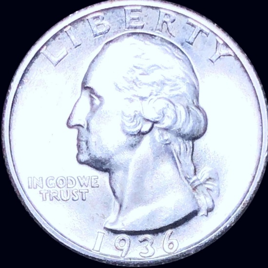 1936-S Washington Silver Quarter UNCIRCULATED