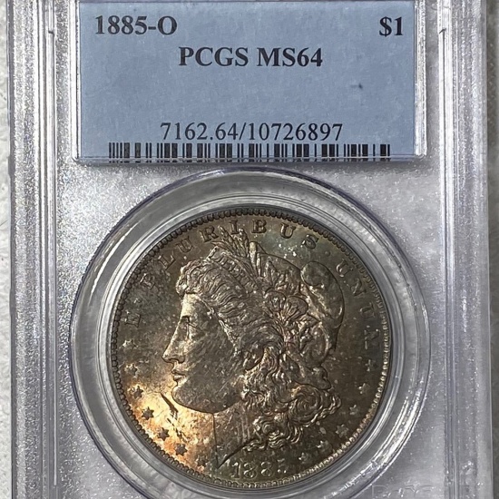 1885-O Morgan Silver Dollar PCGS - MS64