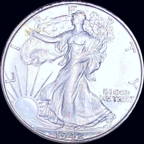 1942-D Walking Half Dollar UNCIRCULATED