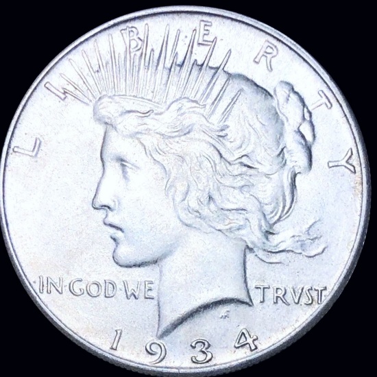 1934 Silver Peace Dollar CLOSELY UNCIRCULATED