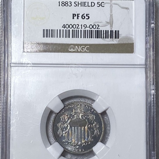 1883 Shield Nickel NGC - PF65