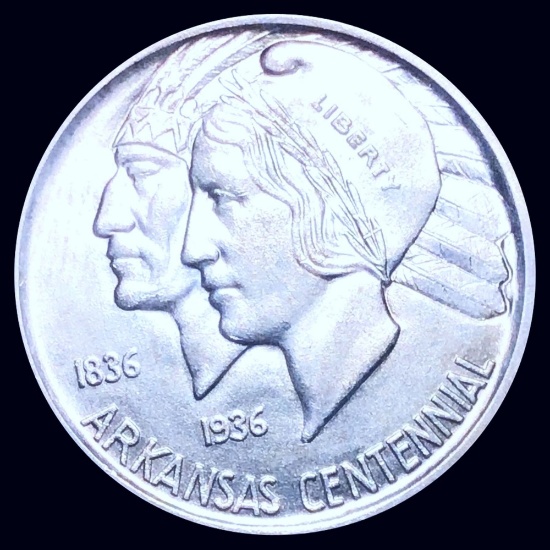 1939-S Arkansas Half Dollar CLOSELY UNCIRCULATED