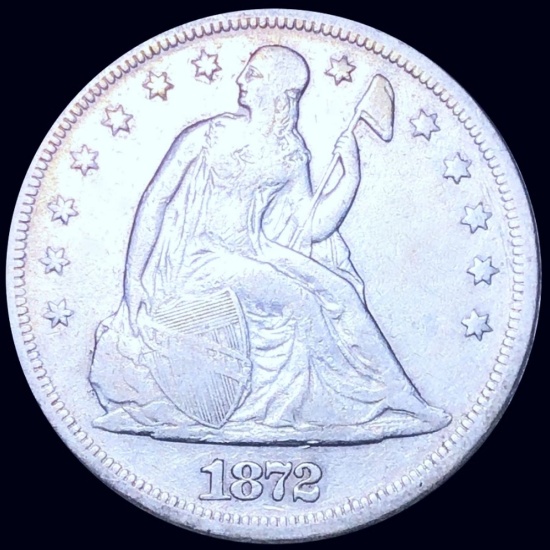 1872 Seated Liberty Dollar LIGHTLY CIRCULATED