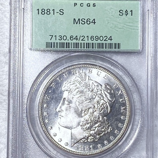 1881-S Morgan Silver Dollar PCGS - MS64