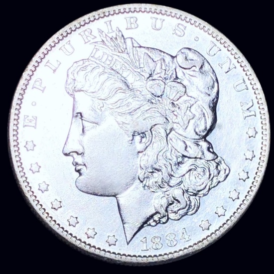 1884-S Morgan Silver Dollar AU+