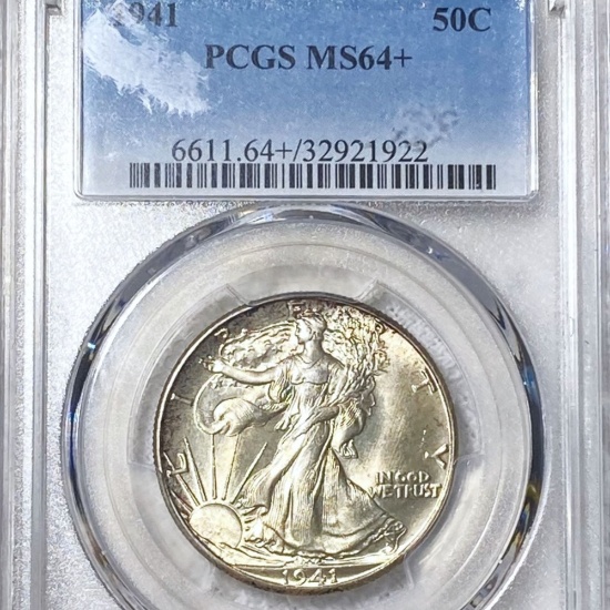 1941 Walking Half Dollar PCGS - MS64+