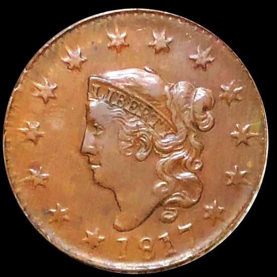 1817 Coronet Head Large Cent LIGHTLY CIRCULATED
