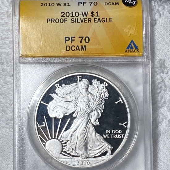 2010-W Silver Eagle ANACS - PF 70 DCAM