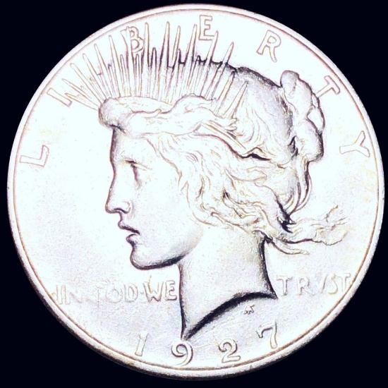 1927-S Silver Peace Dollar LIGHTLY CIRCULATED