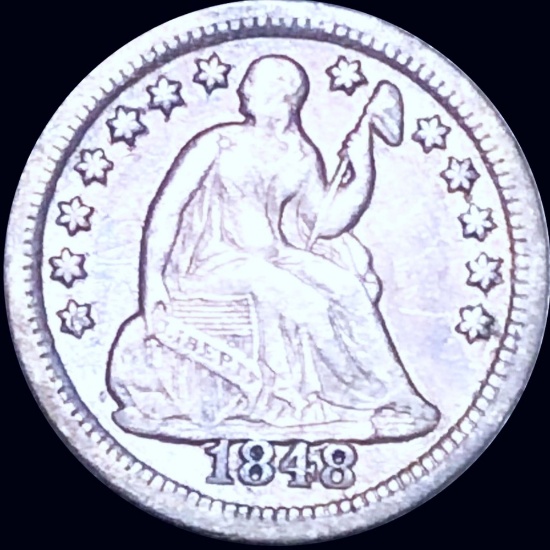 1848-O Seated Liberty Dime NICELY CIRCULATED