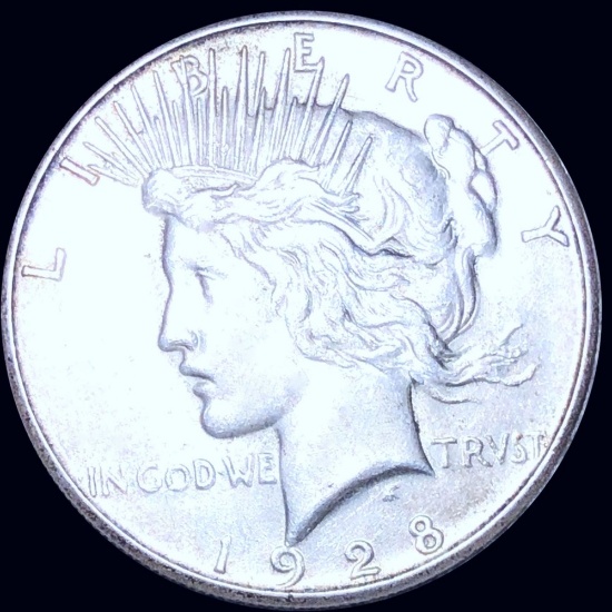 1928-S Silver Peace Dollar NEARLY UNCIRCULATED