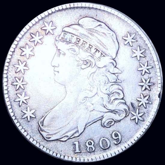 1809 Capped Bust Half Dollar NICELY CIRCULATED