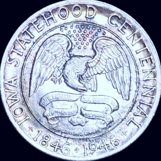 1946 Iowa Half Dollar CLOSELY UNCIRCULATED