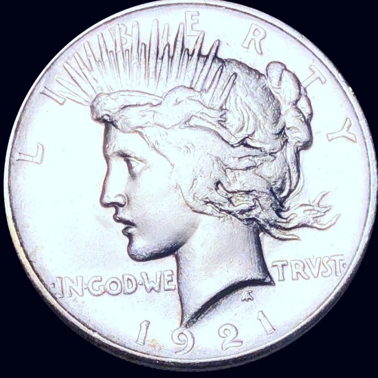 1921 Silver Peace Dollar ABOUT UNCIRCULATED