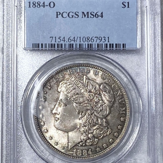 1884-O Morgan Silver Dollar PCGS - MS64