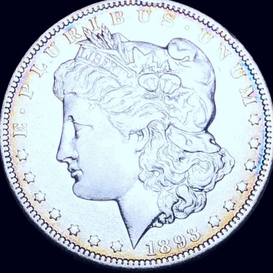 1893-O Morgan Silver Dollar NEARLY UNCIRCULATED