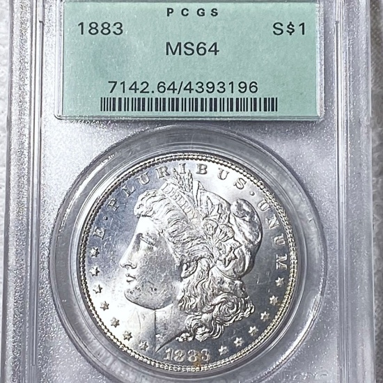 1883 Morgan Silver Dollar PCGS - MS64