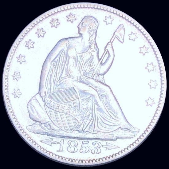 1853 Seated Half Dollar CLOSELY UNCIRCULATED