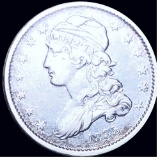 1835 Capped Bust Quarter AU+
