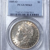1885-O Morgan Silver Dollar PCGS - MS63