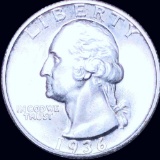 1936-S Washington Silver Quarter UNCIRCULATED