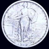 1917-S Type 1 Standing Quarter NEARLY UNC
