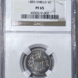 1883 Shield Nickel NGC - PF65