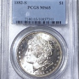 1882-S Morgan Silver Dollar PCGS - MS65