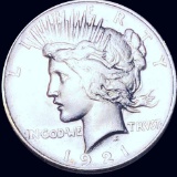 1921 Silver Peace Dollar ABOUT UNCIRCULATED
