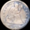 1855-S Seated Liberty Quarter NICELY CIRCULATED