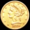 1880 $5 Gold Half Eagle UNCIRCULATED