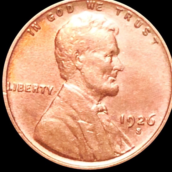 1926-S Lincoln Wheat Penny CLOSELY UNC