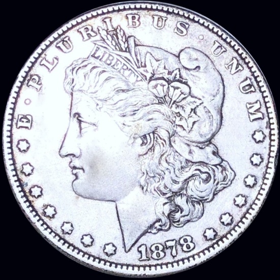 1878 Morgan Silver Dollar ABOUT UNC VAM-119