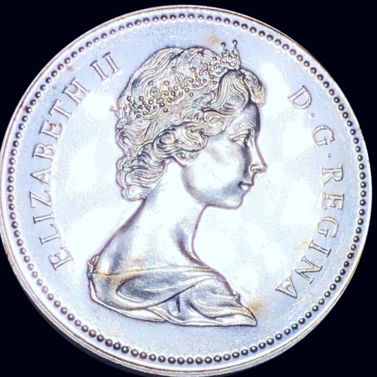 1973 Canadian Silver Dollar GEM BU