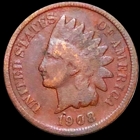 1908-S Indian Head Penny NICELY CIRCULATED