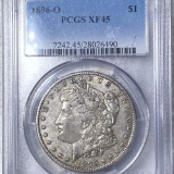 1896-O Morgan Silver Dollar PCGS - XF45