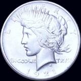 1921 Silver Peace Dollar ABOUT UNCIRCULATED