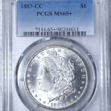 1883-CC Morgan Silver Dollar PCGS - MS65+