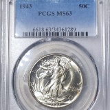 1943 Walking Half Dollar PCGS - MS63