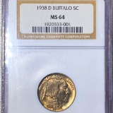 1938-D Buffalo Head Nickel NGC - MS64